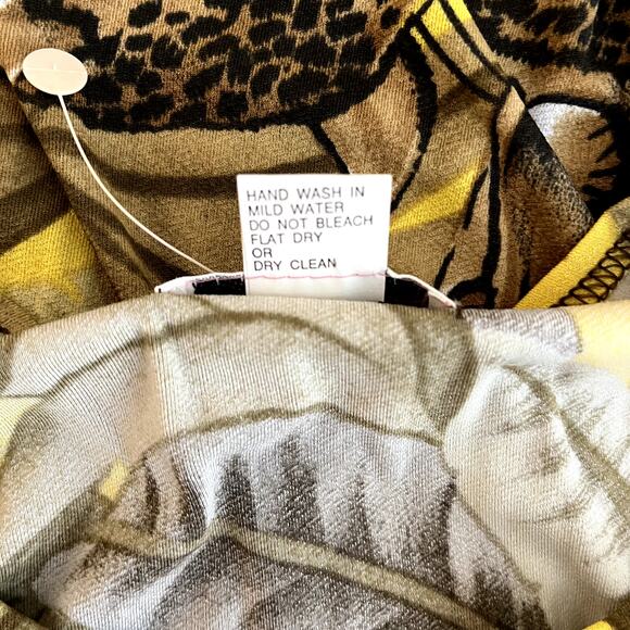 Vintage LS Collections Sunu Cheetah Leopard Travel Slinky Tunic Top NEW NWOT 3X - Picture 7 of 9